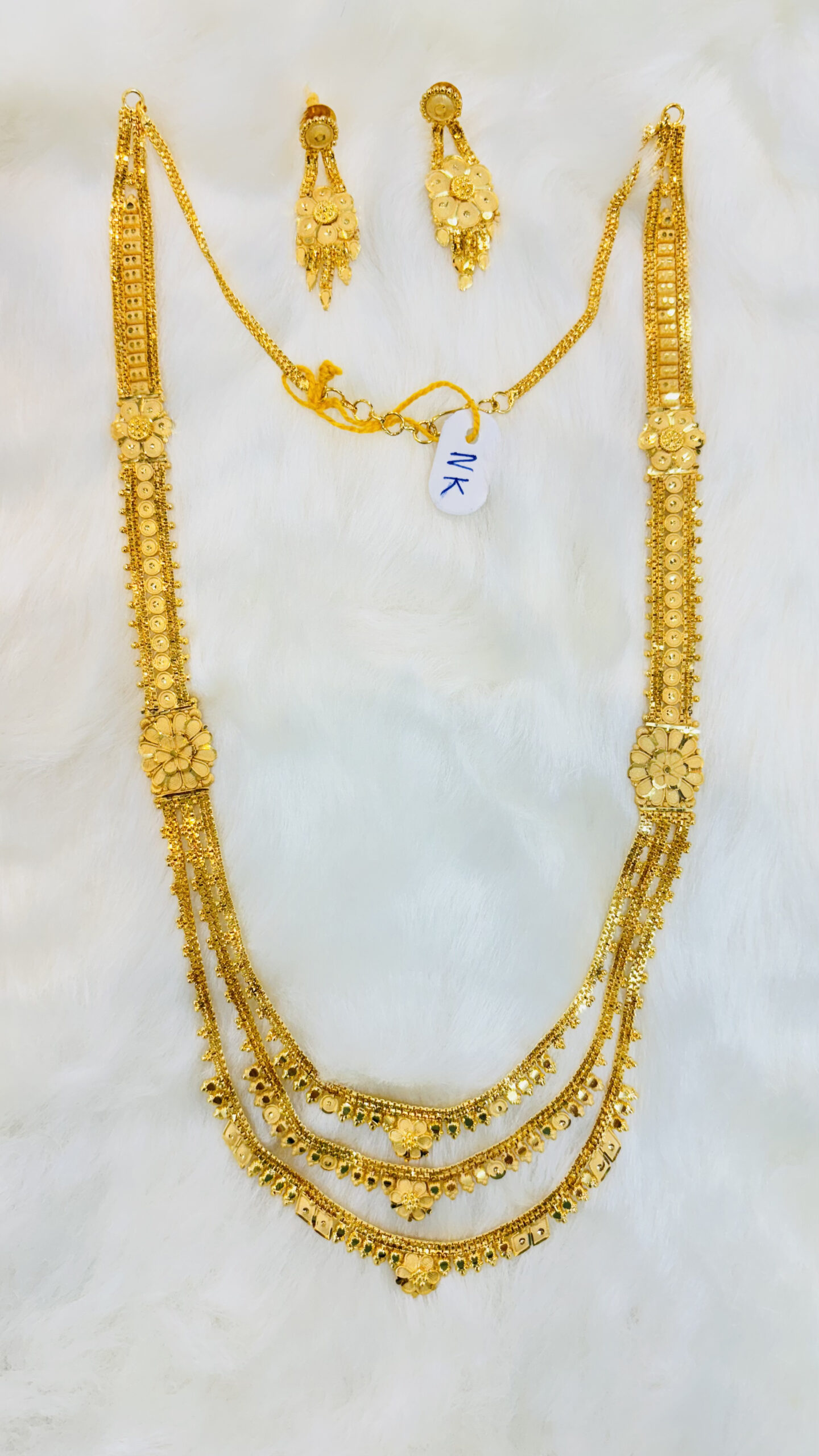 2 Flower Design Gold Plated Ranihar Premium Quality